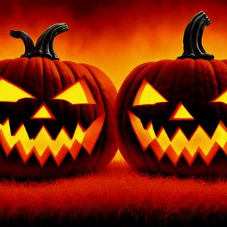 Halloween pumpkins desktop HD wallpaper