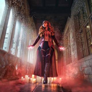 Scarlet Witch phone wallpaper