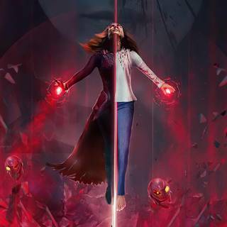 Scarlet Witch phone wallpaper