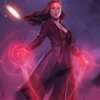 Scarlet Witch phone wallpaper