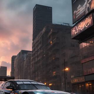 Drift car iPhone wallpaper