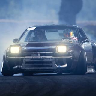 Drift car iPhone wallpaper