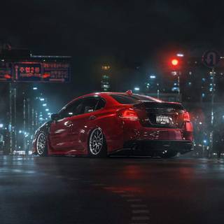 Drift car iPhone wallpaper