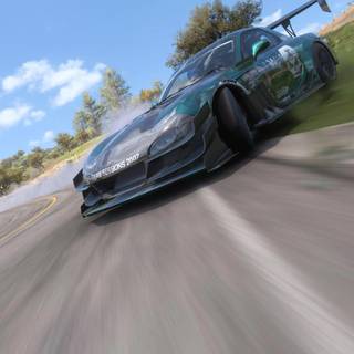Drift car iPhone wallpaper