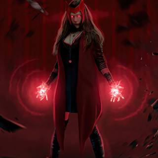 Scarlet Witch phone wallpaper