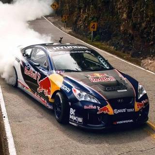 Drift car iPhone wallpaper