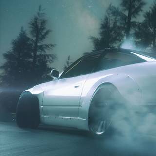 Drift car iPhone wallpaper