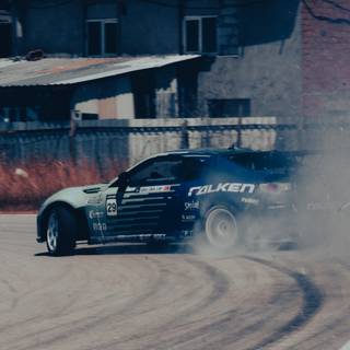 Drift car iPhone wallpaper