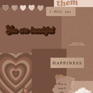 iPhone brown wallpaper