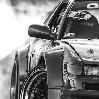 Drift car iPhone wallpaper
