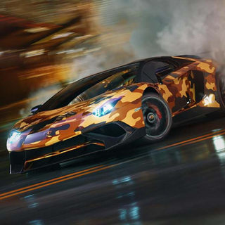 Drift car iPhone wallpaper