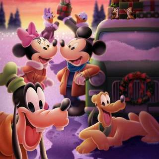 Disney winter phone wallpaper