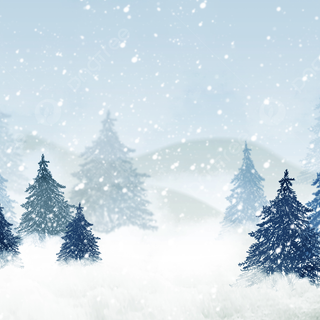 Snow over the trees wallpaper