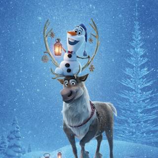 Disney winter phone wallpaper