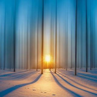 Sunset winter 1920x1080 wallpaper