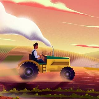 Tractor iPhone wallpaper