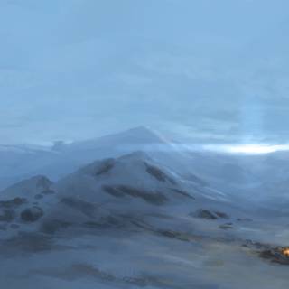 Fantasy winter desktop wallpaper