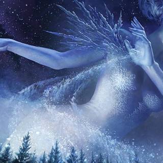 Fantasy winter desktop wallpaper