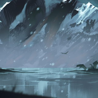 Fantasy winter desktop wallpaper