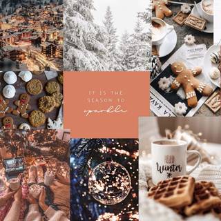 Aesthetic laptop winter wallpaper