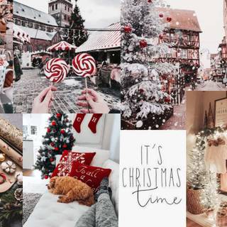 Aesthetic laptop winter wallpaper