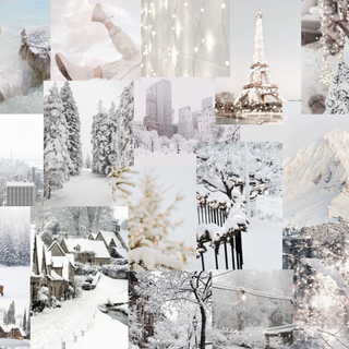 Aesthetic laptop winter wallpaper