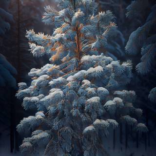 Snow tree winter wallpaper