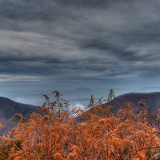 Late autumn mountains wallpaper