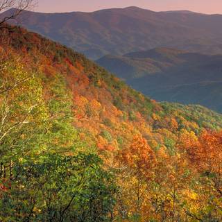 Late autumn mountains wallpaper