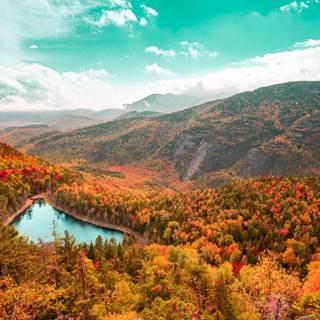 Late autumn mountains wallpaper