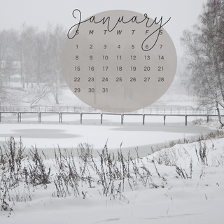 Aesthetic laptop winter wallpaper