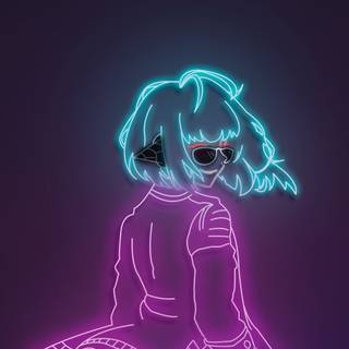 iPhone 12 neon wallpaper