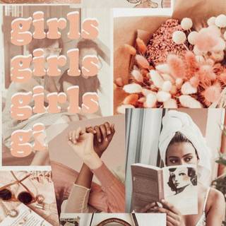 Aesthetic iPhone collage wallpaper