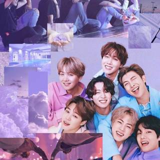 Aesthetic iPhone collage wallpaper