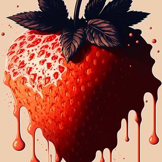 Strawberry phone wallpaper