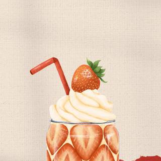 Strawberry phone wallpaper