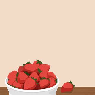 Strawberry phone wallpaper