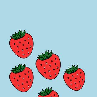 Strawberry phone wallpaper
