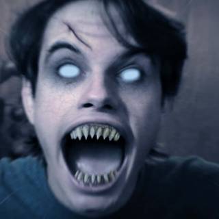 Disturbing face wallpaper