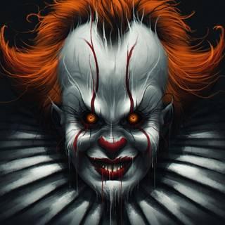 Disturbing face wallpaper