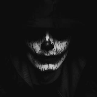 Disturbing face wallpaper