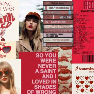 Taylor Swift Red album wallpaper