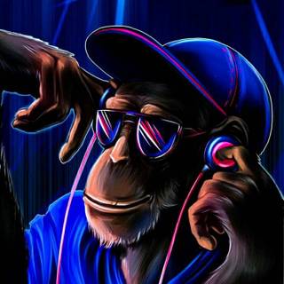 Drippy monkey wallpaper