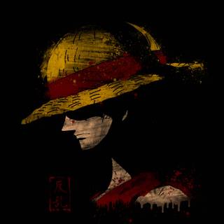 Luffy black wallpaper