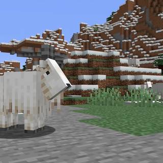 Minecraft goat wallpaper