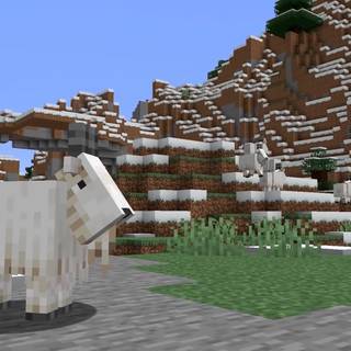 Minecraft goat wallpaper