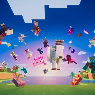 Minecraft goat wallpaper