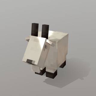 Minecraft goat wallpaper