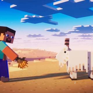 Minecraft goat wallpaper
