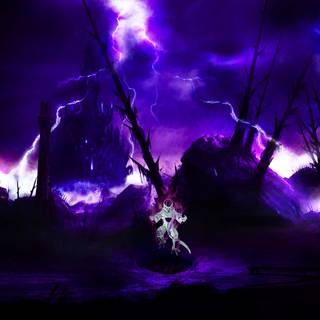 Black Frieza desktop wallpaper